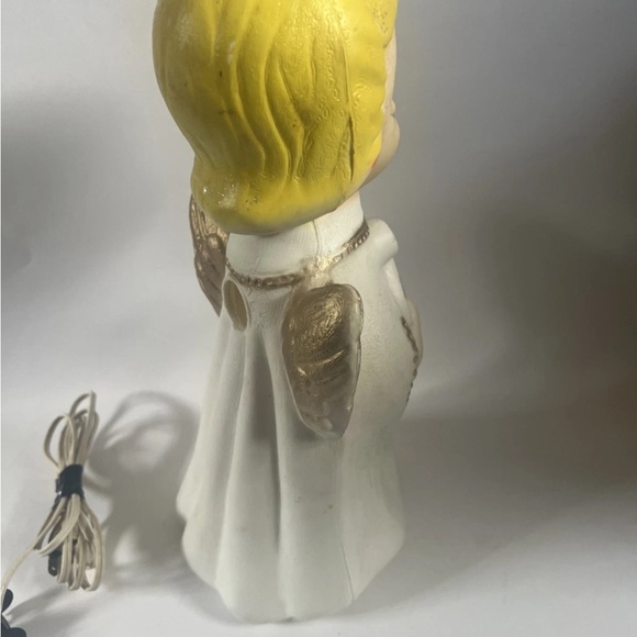 Poloron Angel Blow Mold 14” Light Up Vintage - Picture 5 of 13